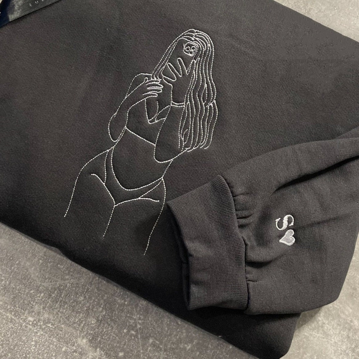 Custom Embroidered Sweatshirt β Personalized Sexy Portrait Gift for Him ππ₯