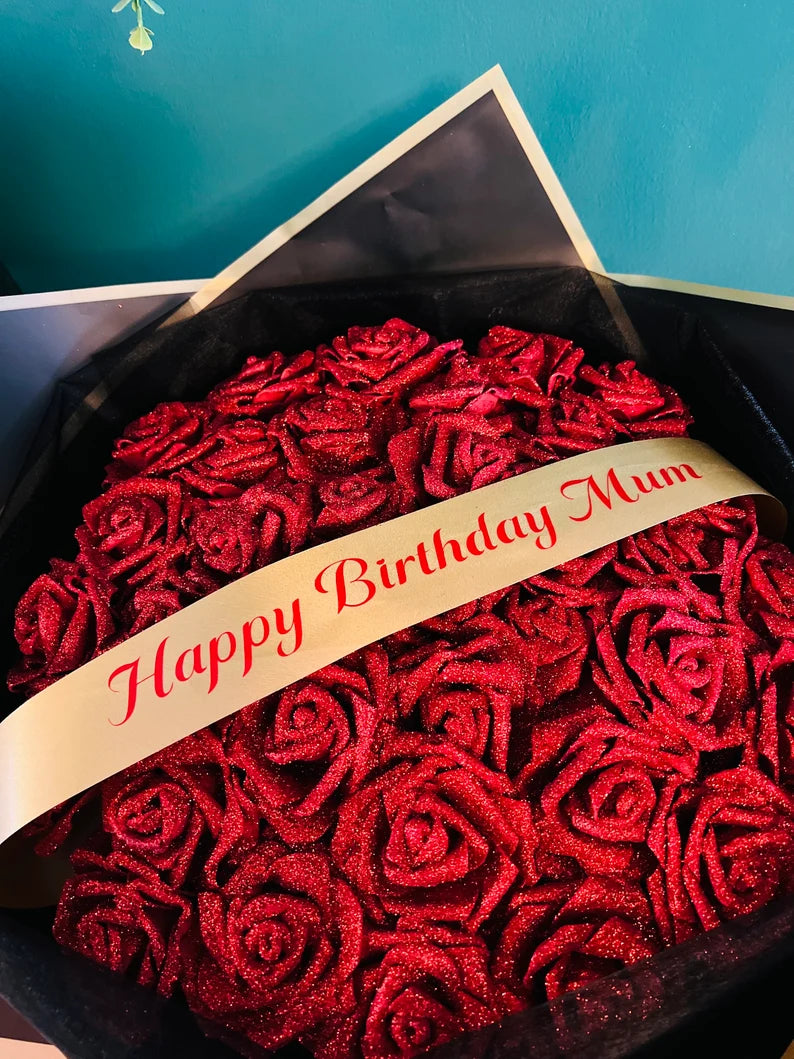 Everlasting Glitter Rose Bouquet 🌹✨ - Timeless Mother's Day Gift (Never Wither)