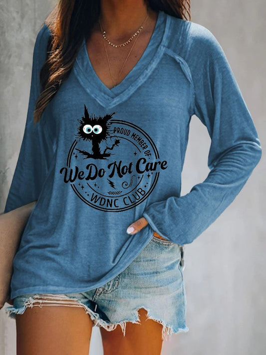 🔥Buy 3 Get 15% Off🔥V-neck Retro Funny Proud Member Of WDNC Club Menopause Perimenopause Print T-Shirt