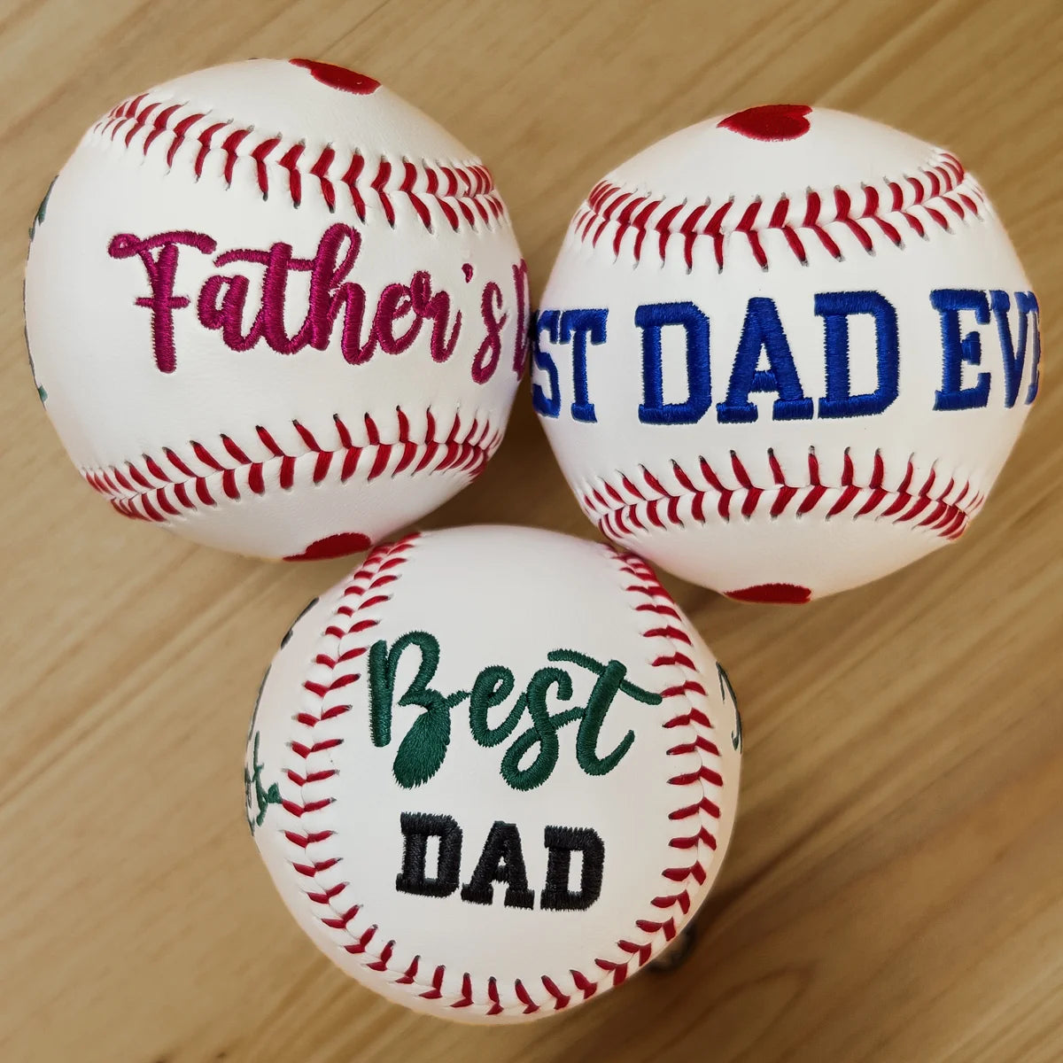 Custom Embroidered Father's Day Baseball & Softball, Gift for DAD