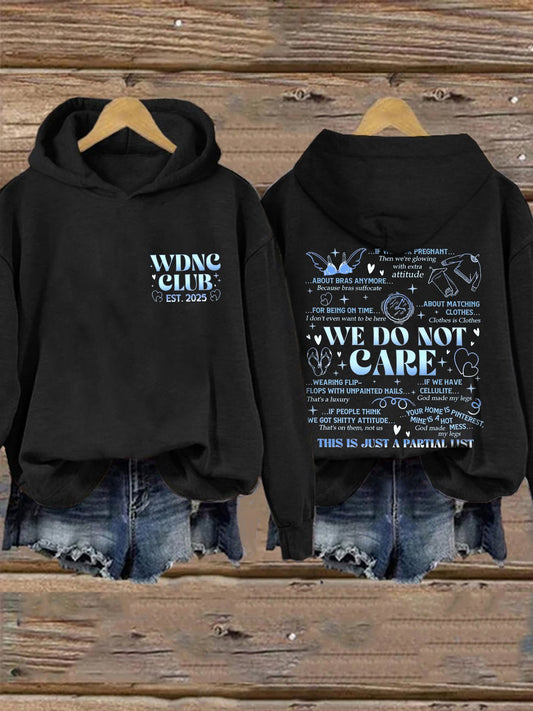🔥Buy 3 Get 15% Off🔥Retro Funny Proud Member Of WDNC Club Est. 2025 Menopause Perimenopause Print Hoodie