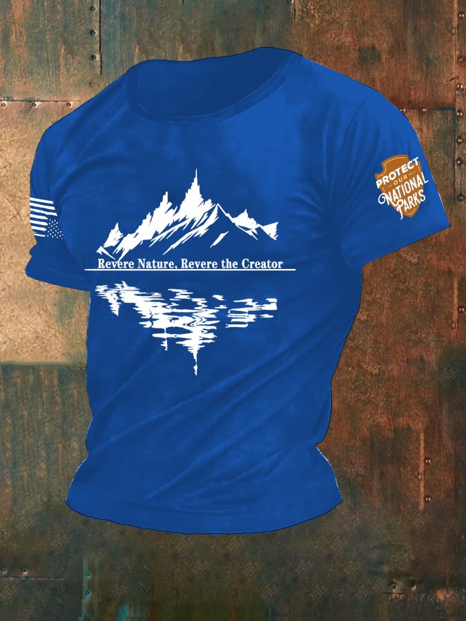 Men's Protect Our National Parks Revere Nature Print T-Shirt