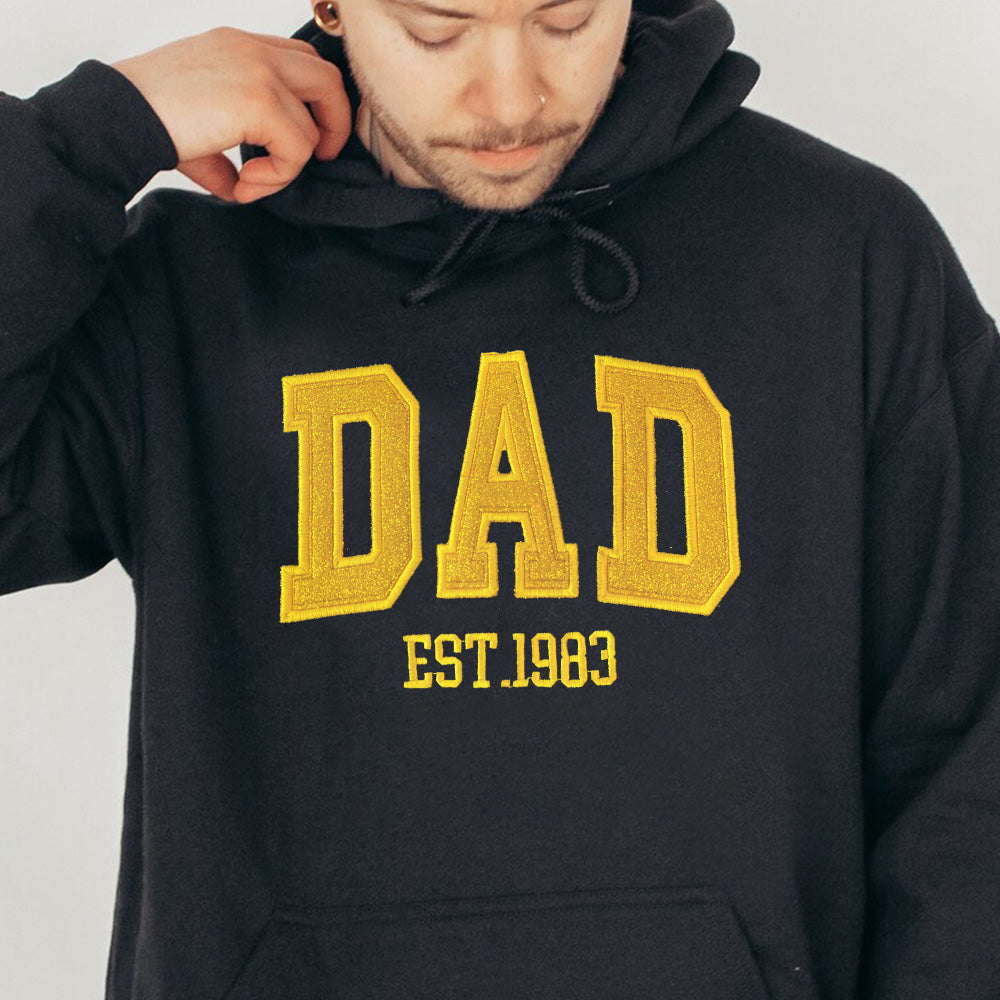 Custom Embroidered Sweatshirt With Your Child's Name And Heart On The Sleeve As A Mother’s/Father's Day Gift
