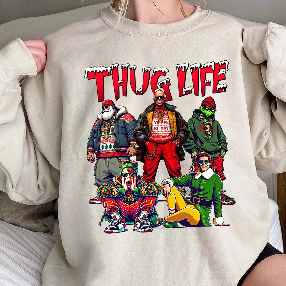 Custom Embroidered Christmas Movie Characters Hoodie | Christmas Gifts