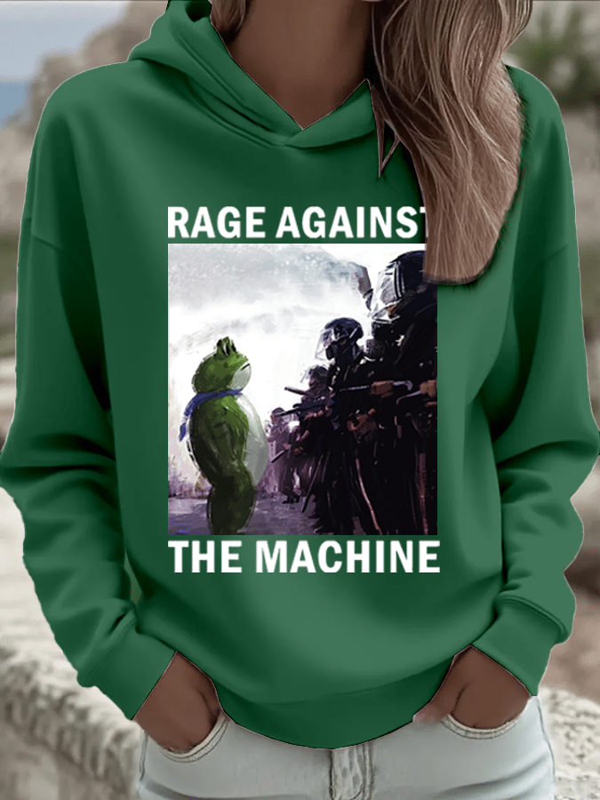 🔥Buy 3 Get 15% Off🔥Women's FDT Printed Hooded Sweatshirt