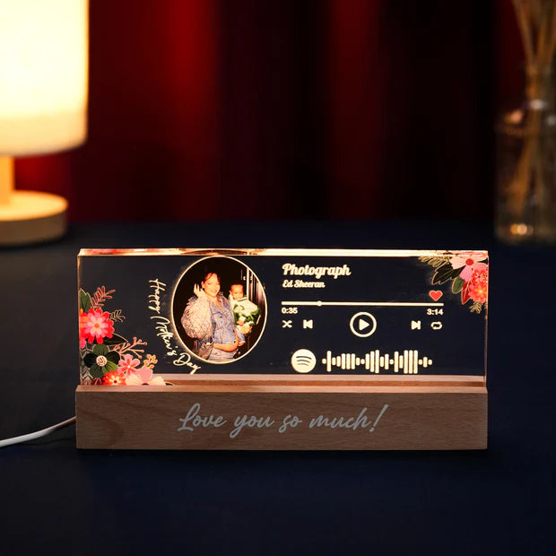 Personalized MOM LED Light - Custom Photo Night Light