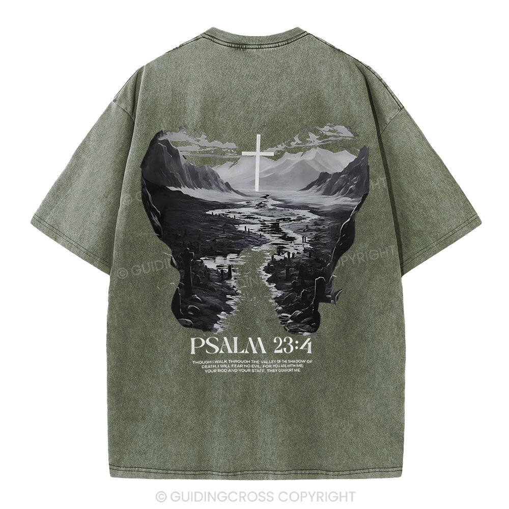 Fear No Evil Christian Washed T-Shirt