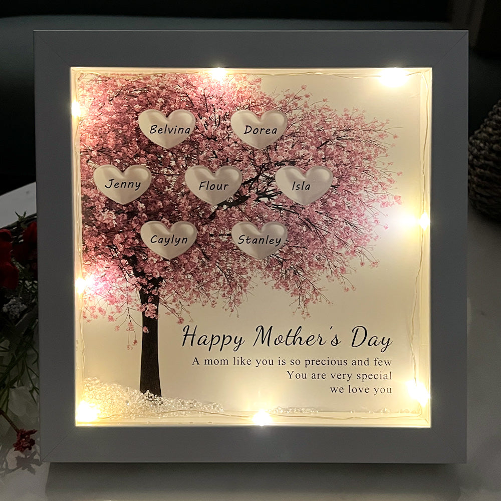 Custom Family/Mom/Grandma Tree Heart Frame For Mother's Day