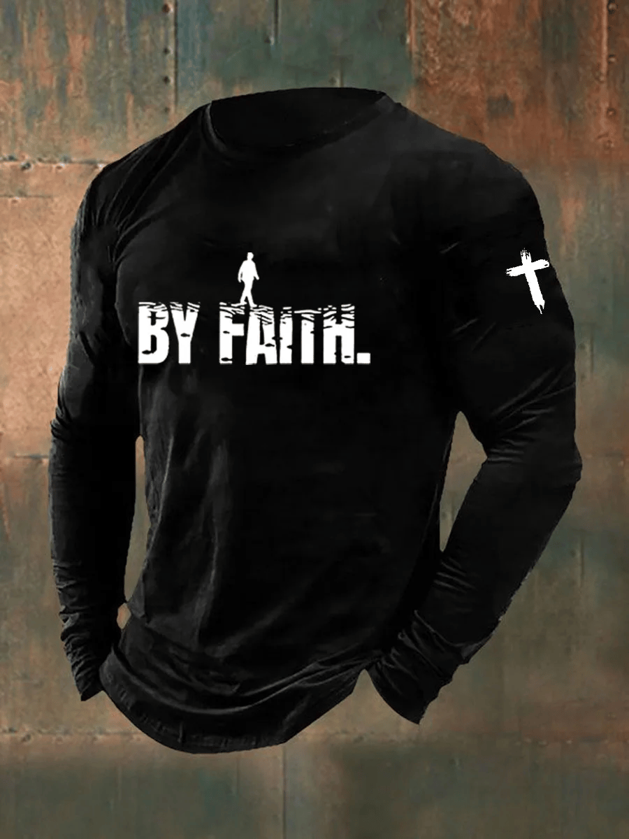 Men's Walk By Faith Printed Shirt