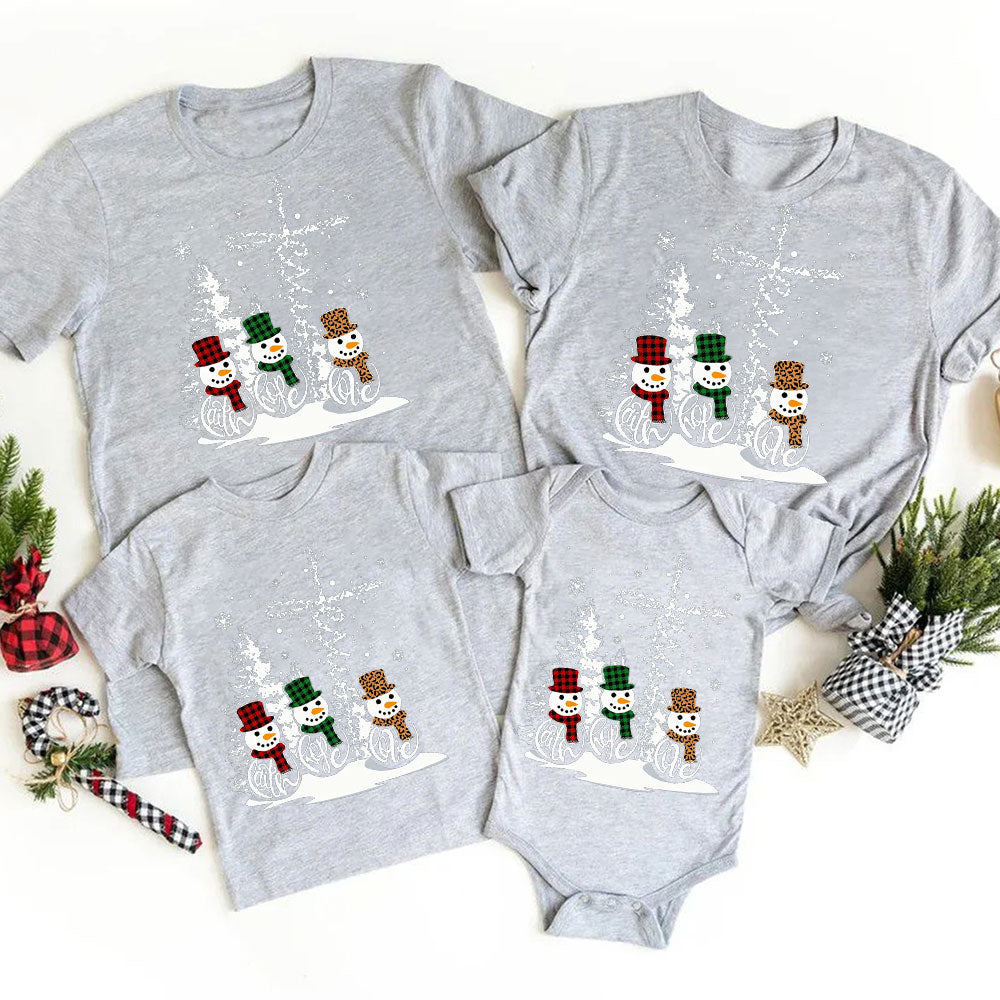 Faith Hope Love Christmas Family Matching Shirts