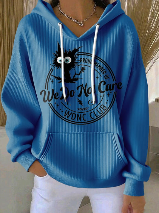 🔥Buy 3 Get 15% Off🔥Retro Funny Proud Member Of WDNC Club We Do Not Care Menopause Perimenopause Print Hoodie