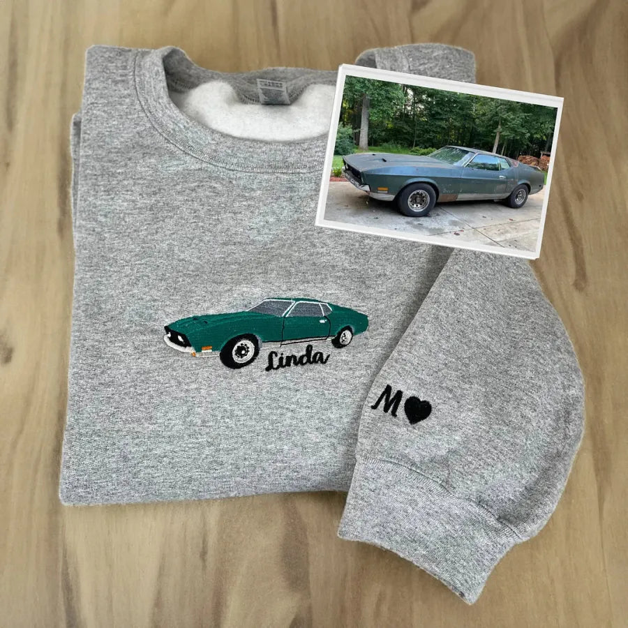 Custom Car/Motorcycle Embroidered Hoodie Tee Sweatshirt