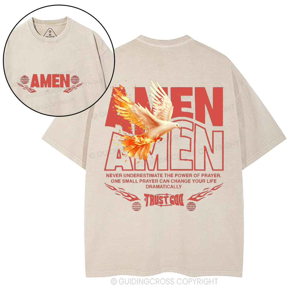 Amen Christian Washed T-Shirt
