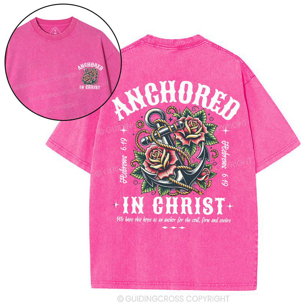 Anchored Christian Washed T-Shirt