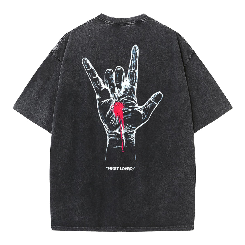 First Love Christian Washed T-Shirt