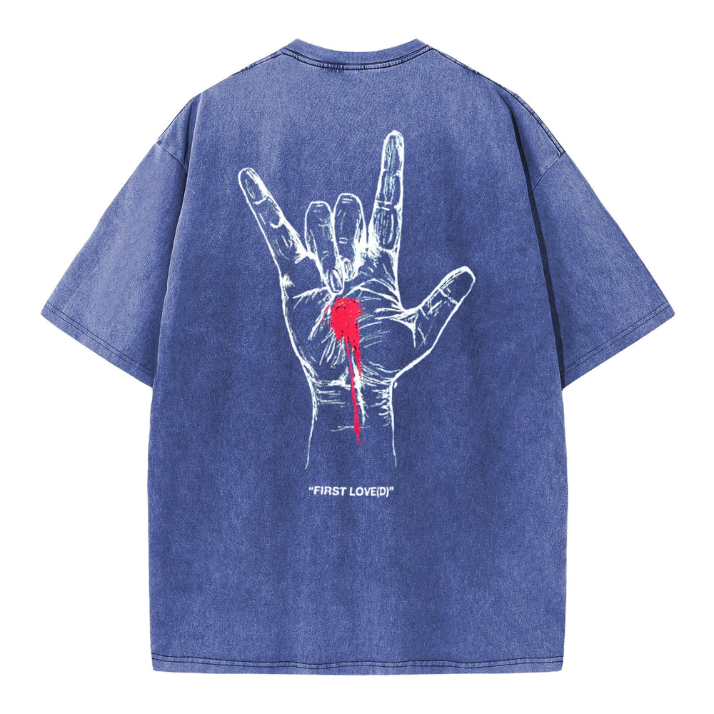 First Love Christian Washed T-Shirt