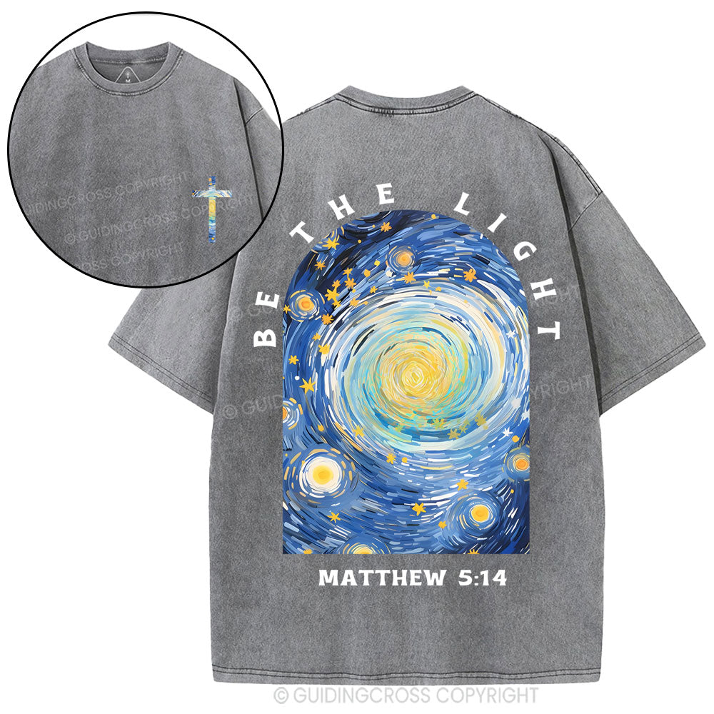 Be The Light Christian Washed T-Shirt