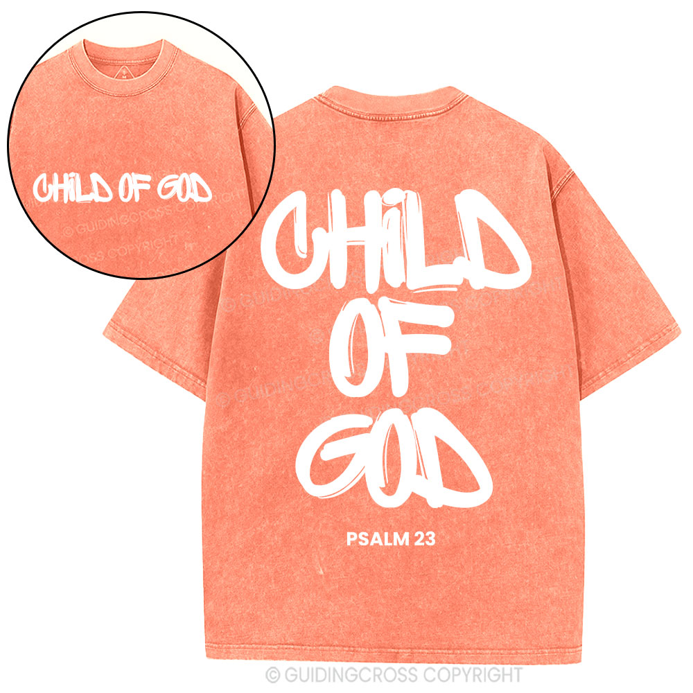 Child Of God Christian Washed T-Shirt