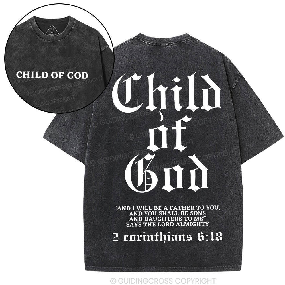 Child Of God Christian Washed T-Shirt