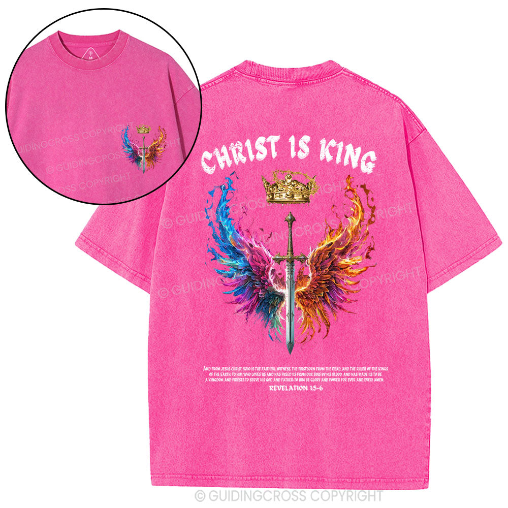 Christ Is King Christian Washed T-Shirt