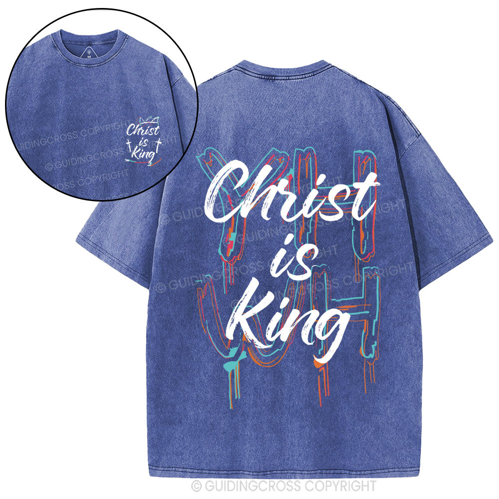Christ Is King Christian Washed T-Shirt