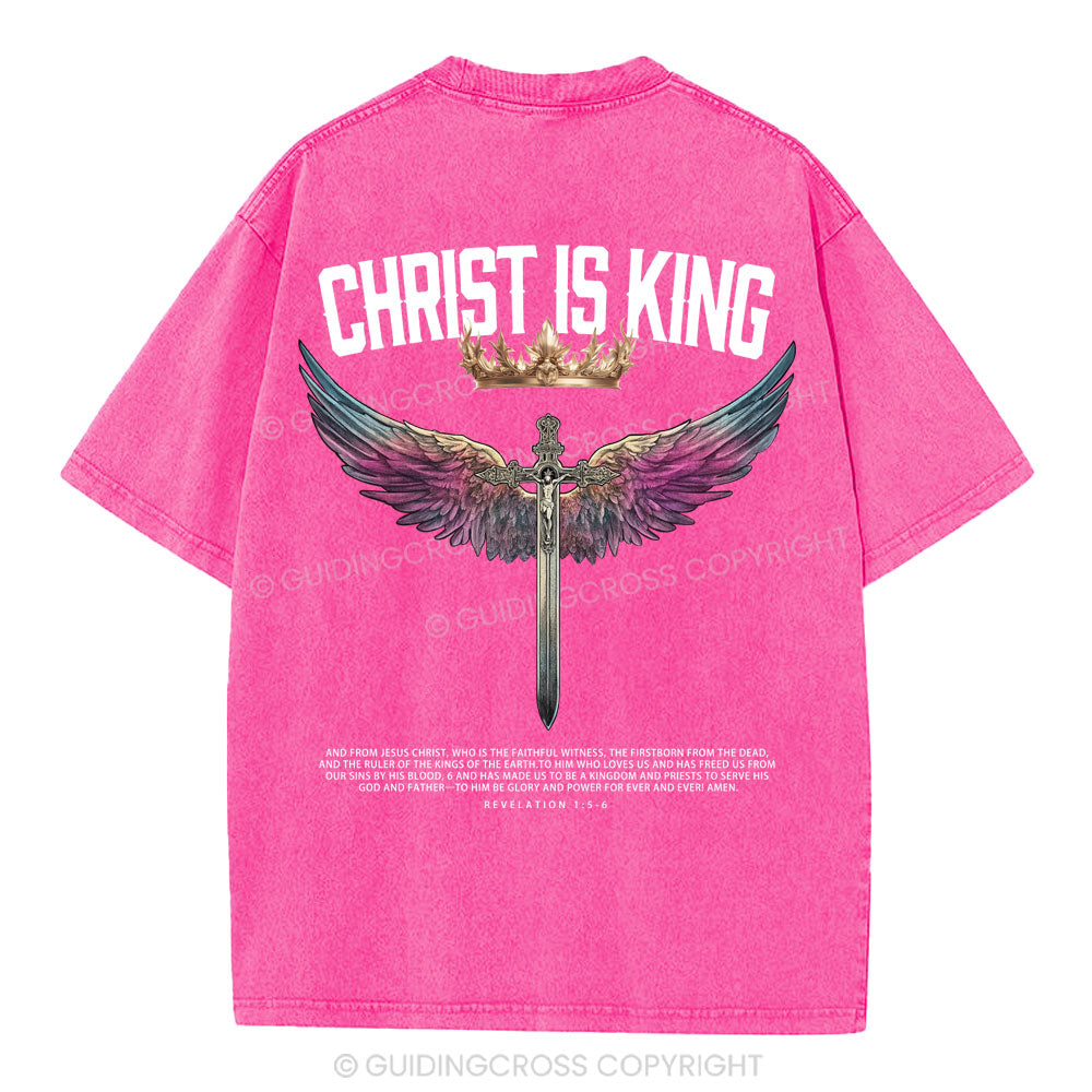 Christ Is King Christian Washed T-Shirt