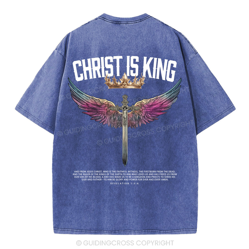 Christ Is King Christian Washed T-Shirt