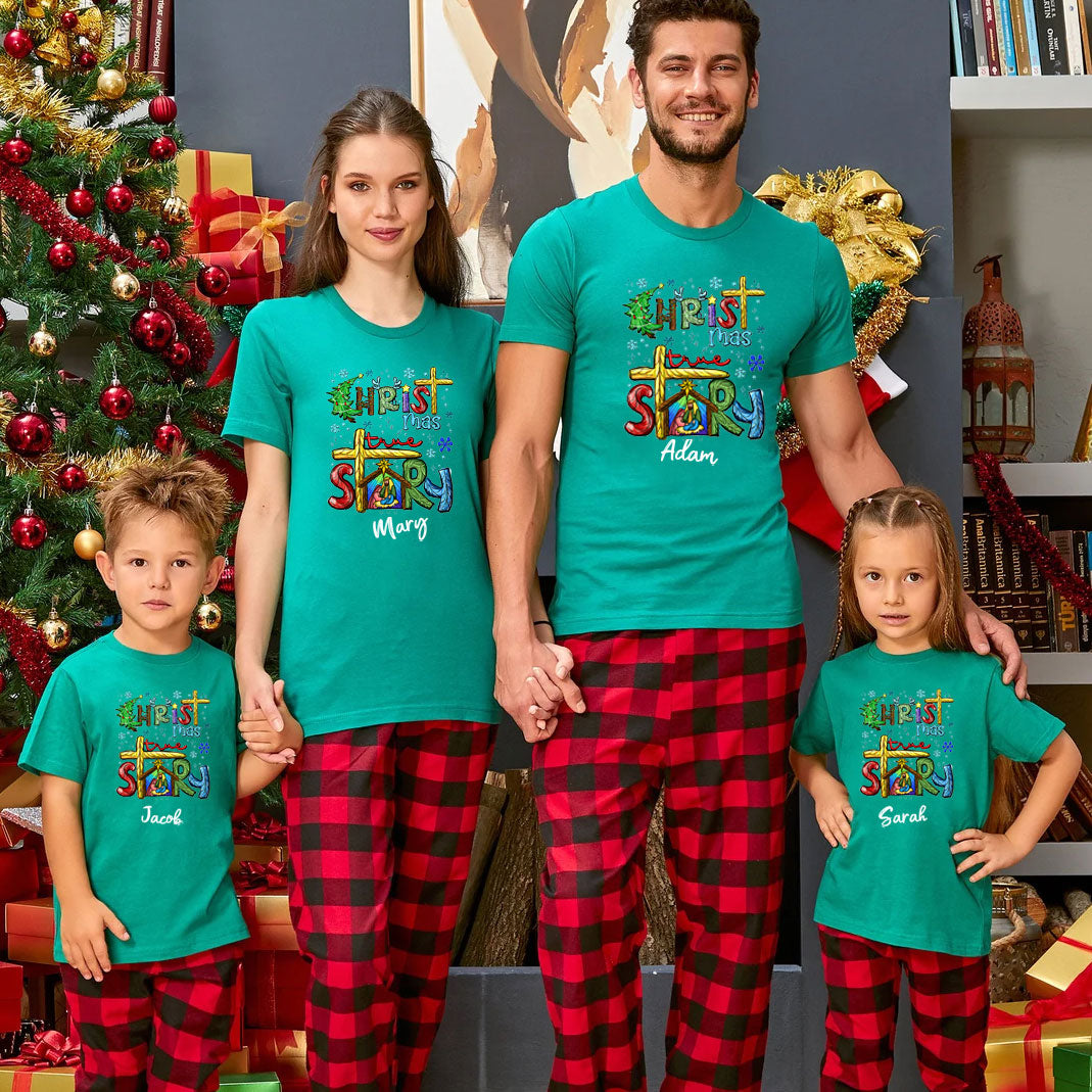 Christ MAS True Story Christmas Family Matching Shirts