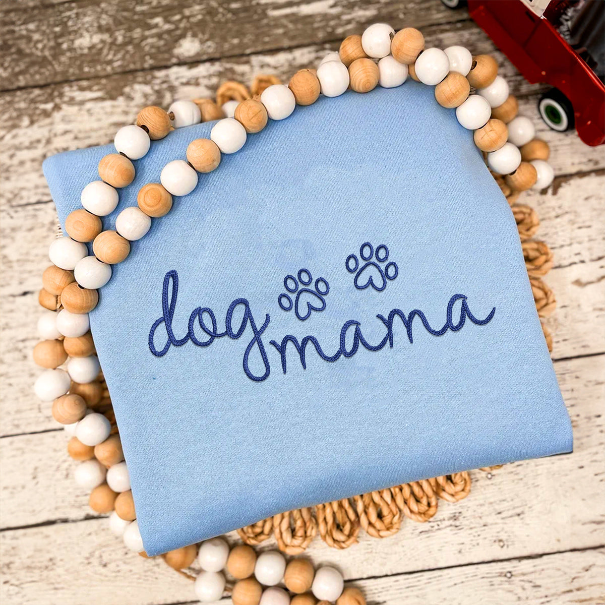 Custom Dog Mama Embroidered Sweatshirt | Gift For Pet Lovers