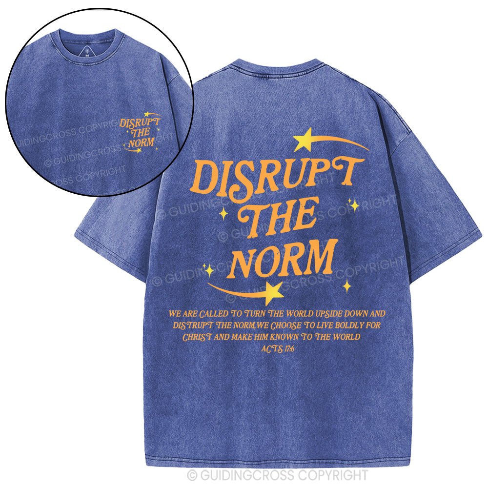 Disrupt The Norm Christian Washed T-Shirt