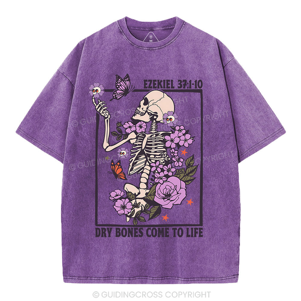 Dry Bones Come To Life Christian Washed T-Shirt