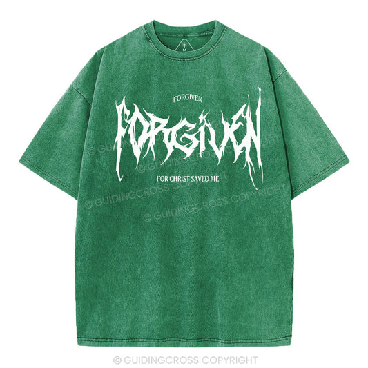 Forgiven Christian Washed T-Shirt