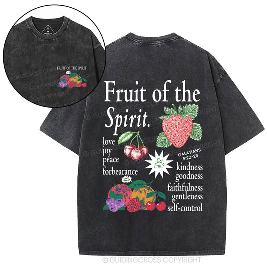 Fruit Of The Spirit Christian Washed T-Shirt