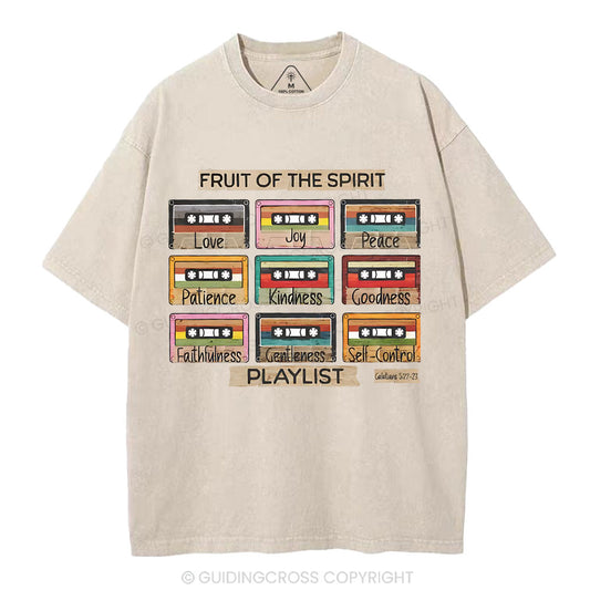 Fruit of The Spirit Christian Washed T-Shirt