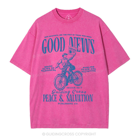 Good News Christian Washed T-Shirt