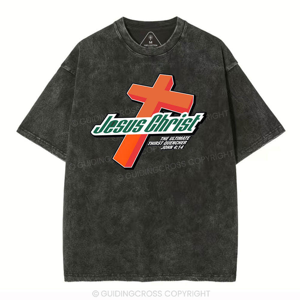 Jesus Christ Cross Christian Washed T-Shirt