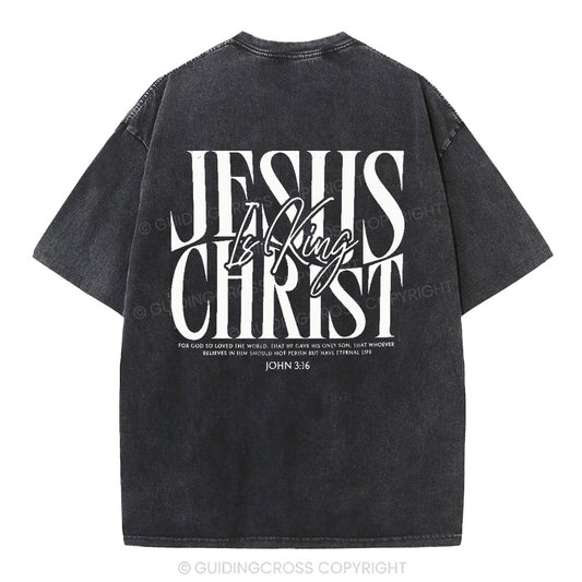 Jesus Christ Christian Washed T-Shirt