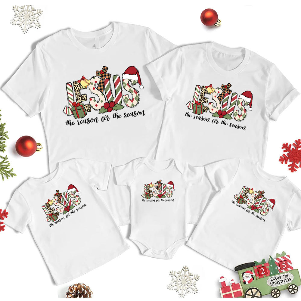 Personalized Jesus Christmas Family Matching Shirts