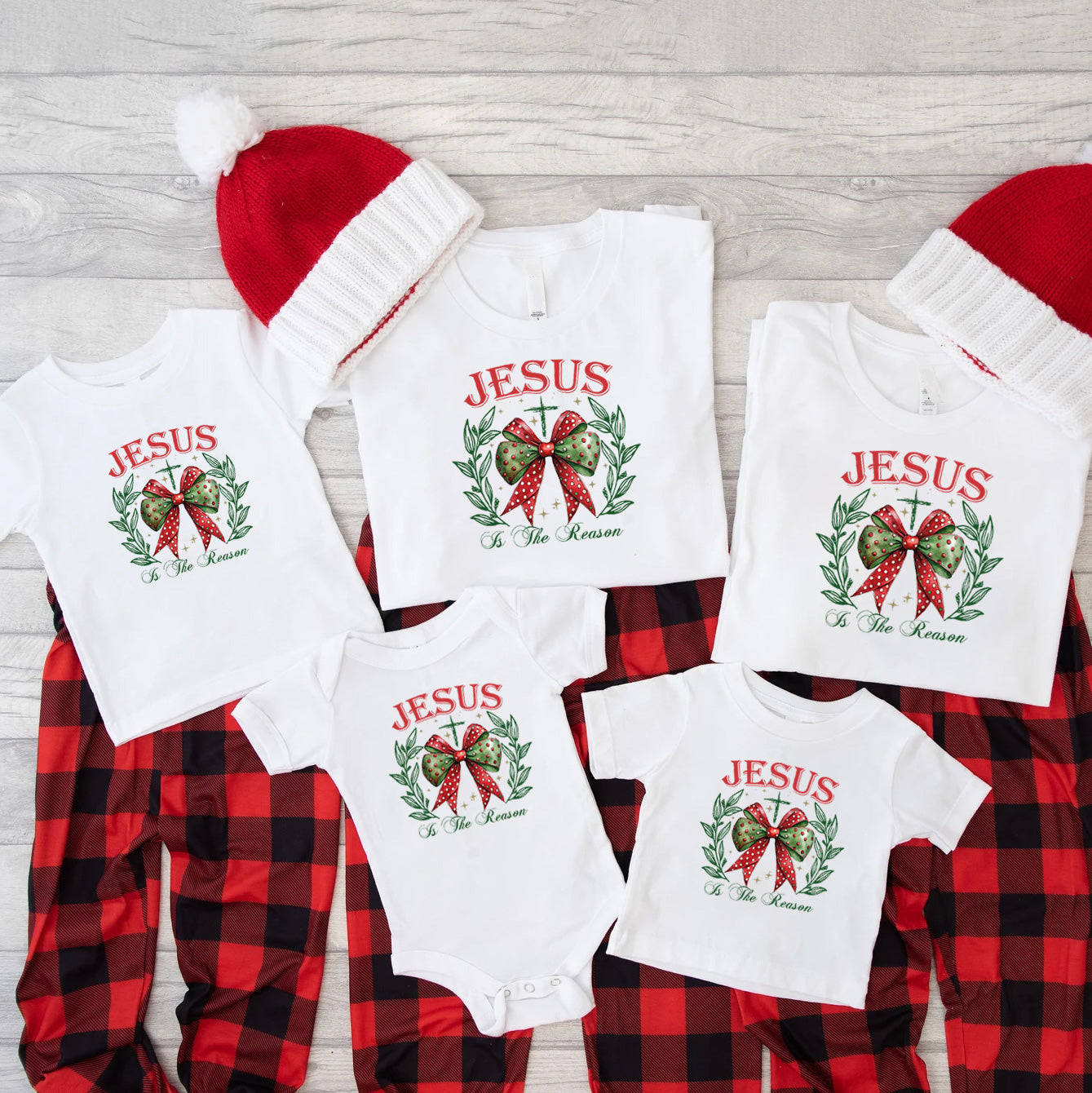 Personalized Jesus Christmas Family Matching Shirts
