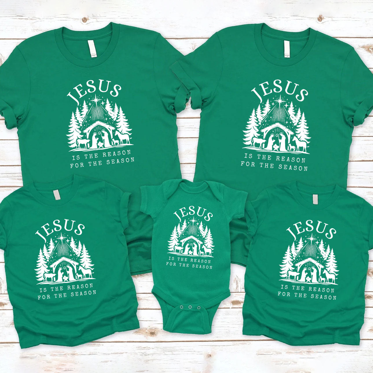Jesus Is The Reason Christmas Family Matching Shirts