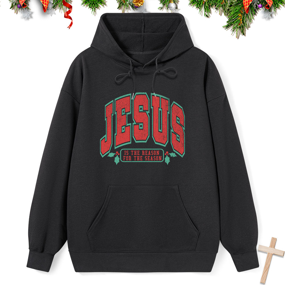 Jesus Is The Season For The Reason Classic Christian Christmas Hoodie