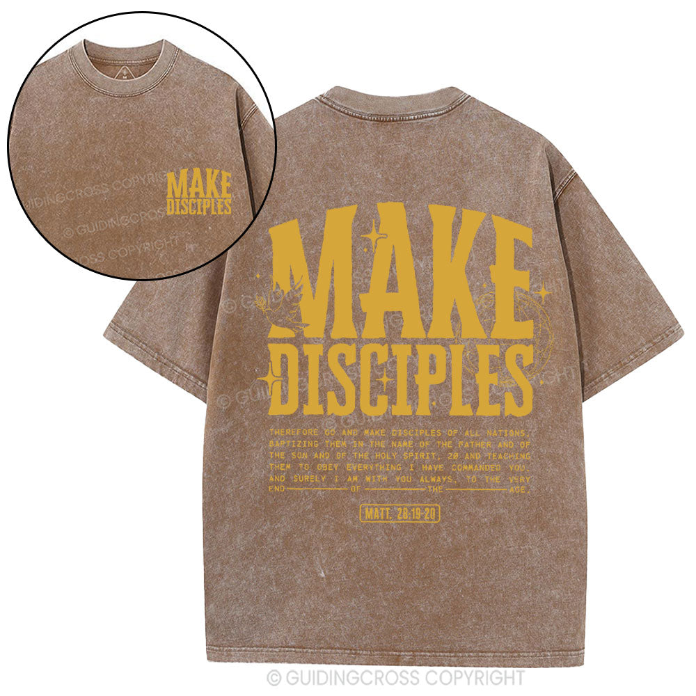 Make Disciples Christian Washed T-Shirt