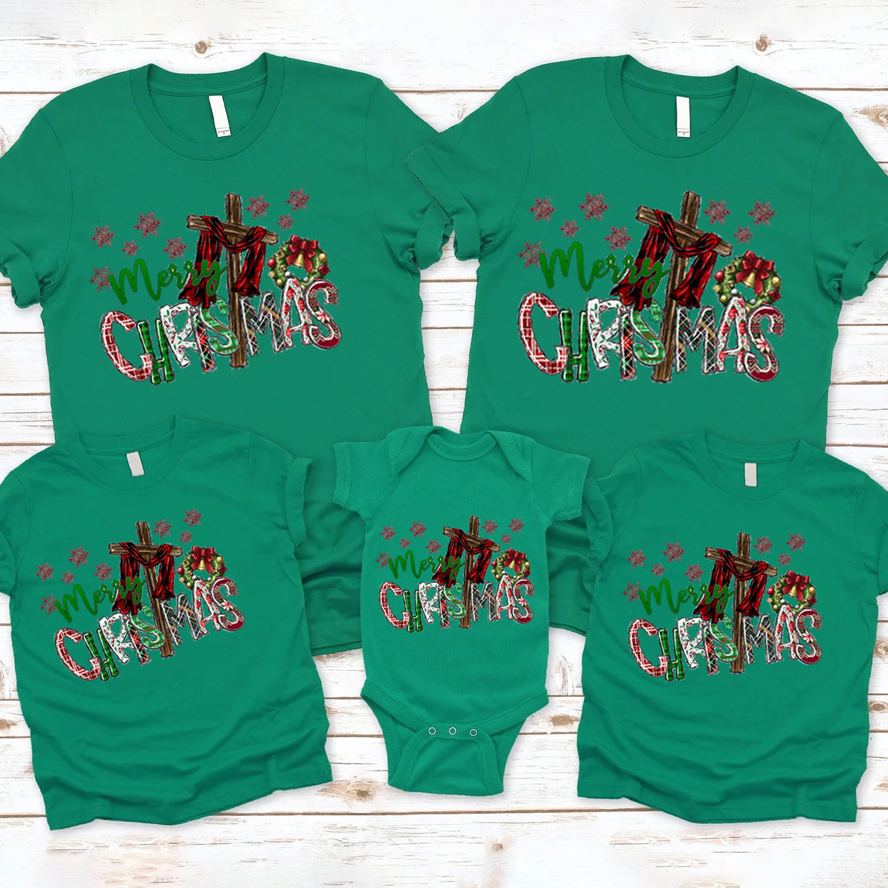 Merry Christmas Christian Family Matching Shirts