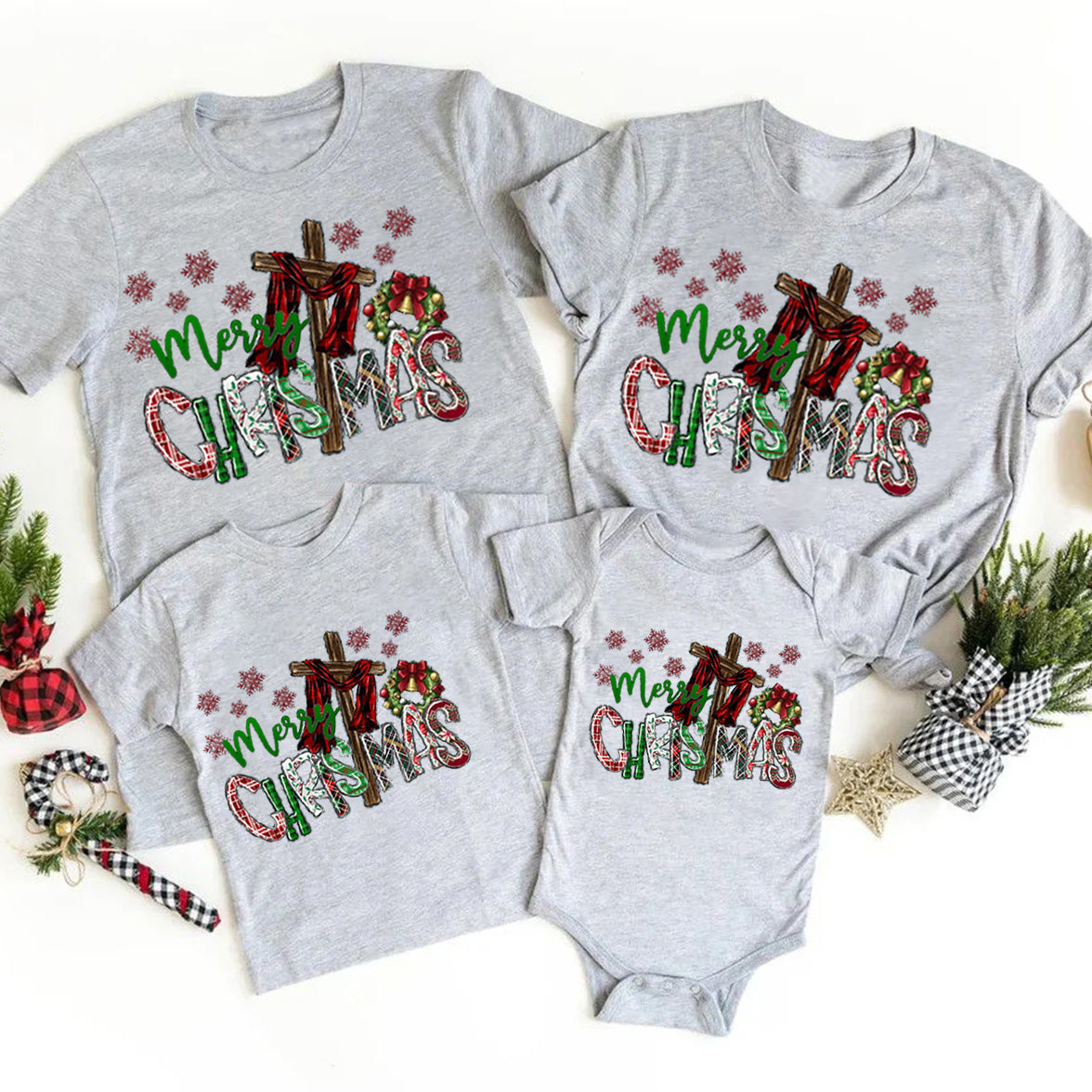 Merry Christmas Christian Family Matching Shirts