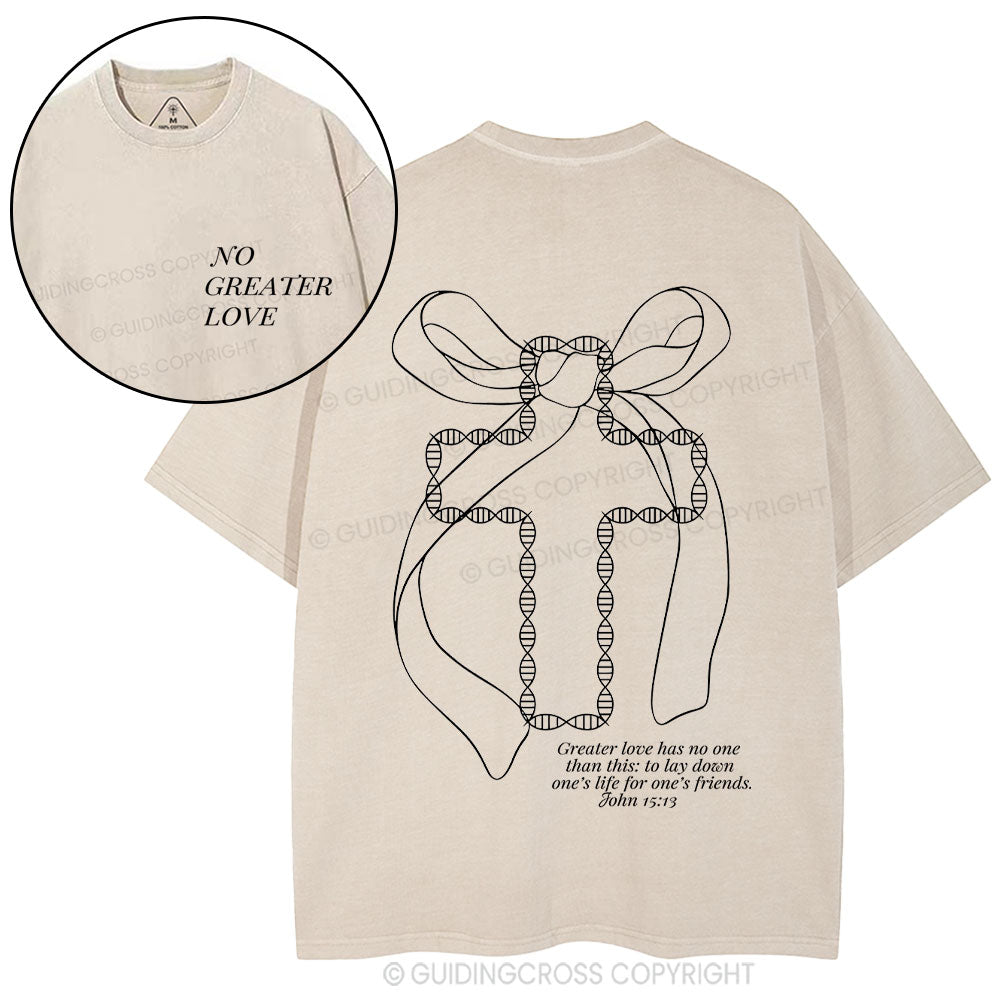 No Greater Love Christian Washed T-Shirt