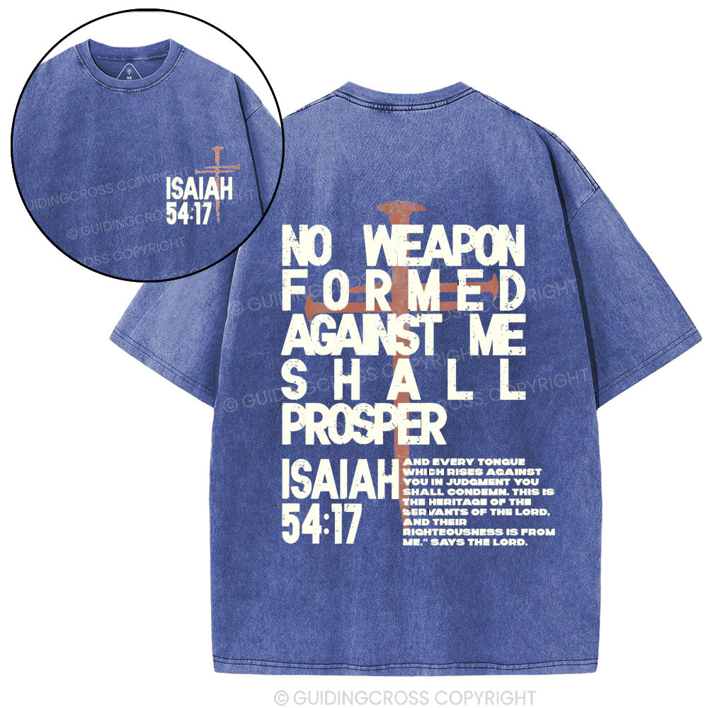 No Weapon Christian Washed T-Shirt