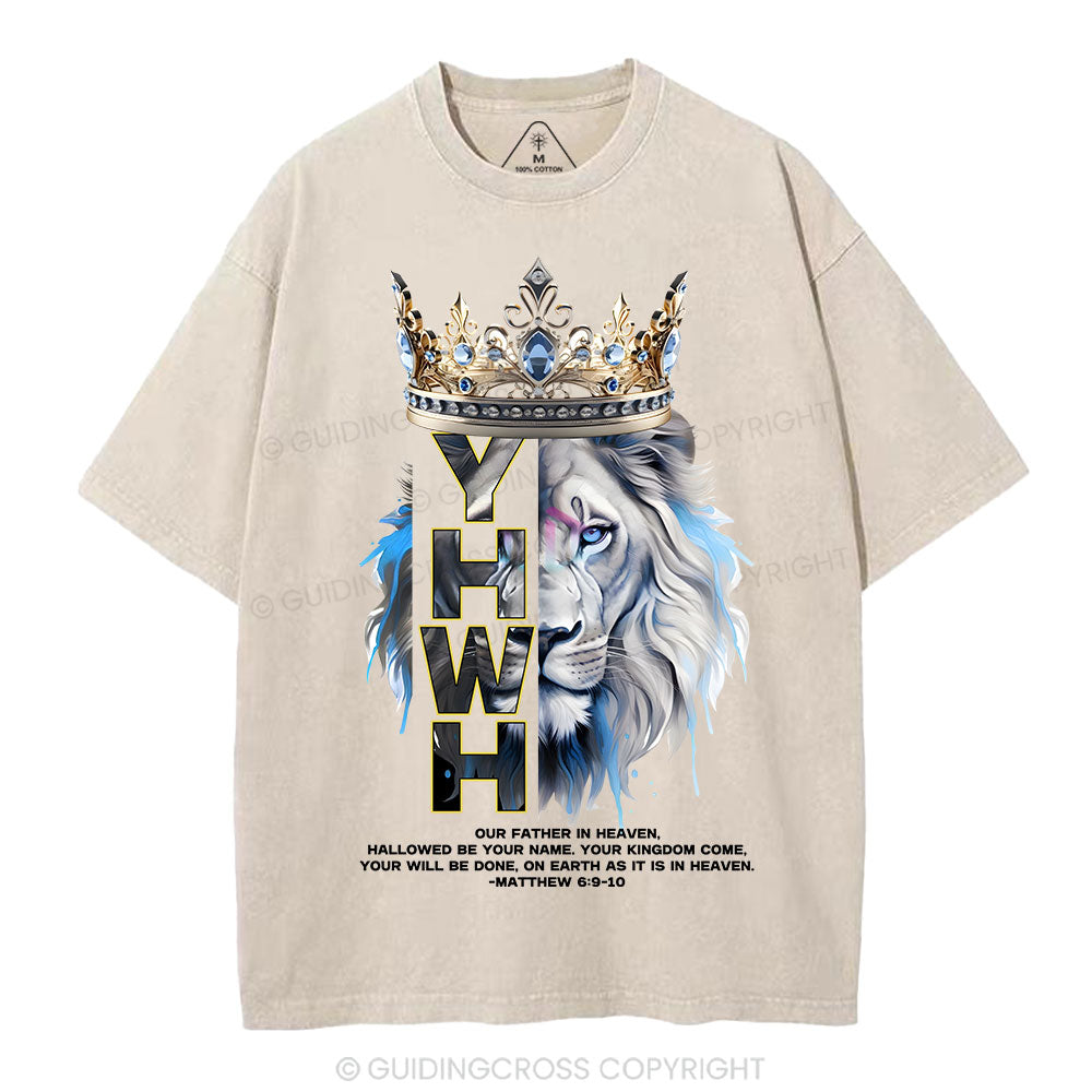 On Earth As It Is In Heaven Christian Washed T-Shirt