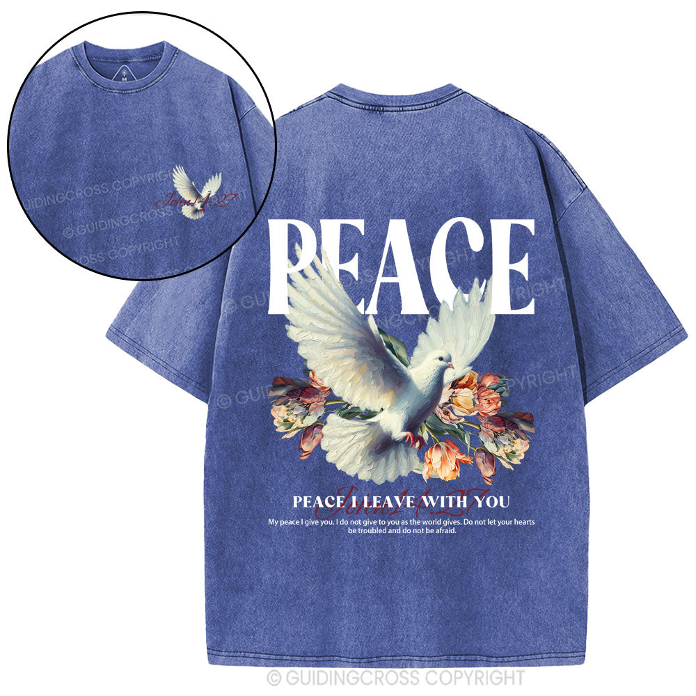 Peace Christian washed T-Shirt