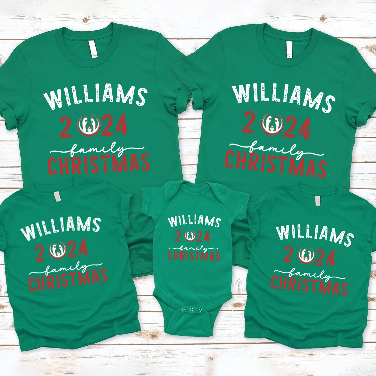 Personalized Family Christian Christmas Family Matching Shirts