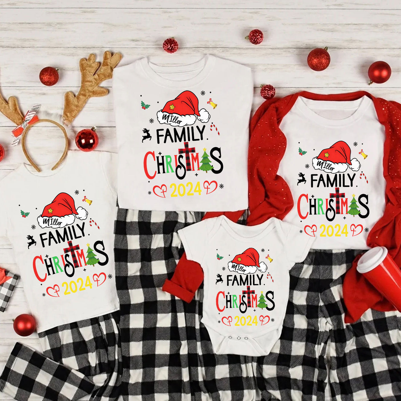 Personalized Family Christmas Matching Shirts